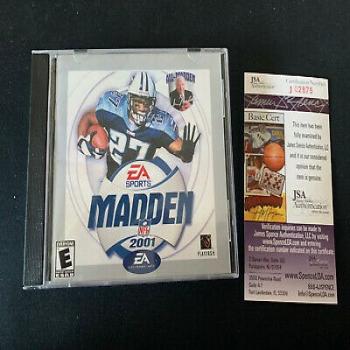 John Madden autograph football and game