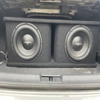 two Skar 12’s subs and sudios 