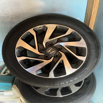 wheels with tires 