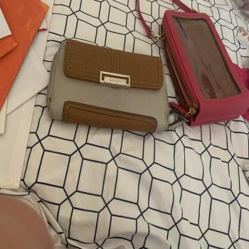 wallet and a women’s purse 