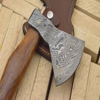 Handcrafted Damascus Axe