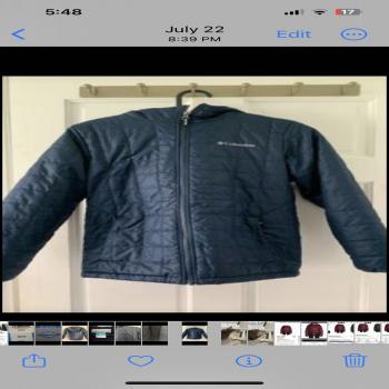 New Boys Columbia jacket sz10 