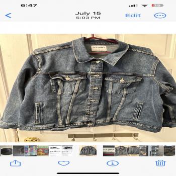 womans 5X Old Navy Jean jacket