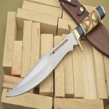 CUSTOM MADE D2 BIG BOWIE KNIFE