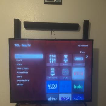 Roku tv with sound bar 
