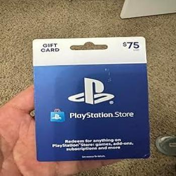 Playstation $75 gift card