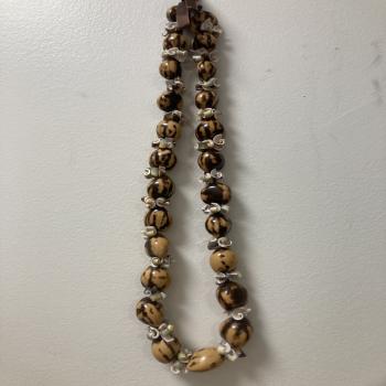 All natural Kukui Lei Necklace