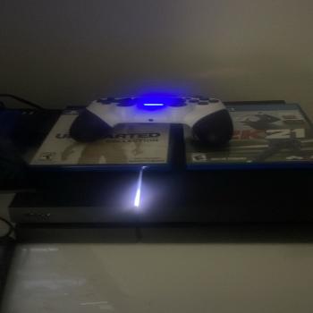 A PS4 with nine games