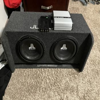 10 inch dual subs with 2 amps