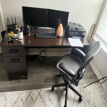 office desk plus office chair